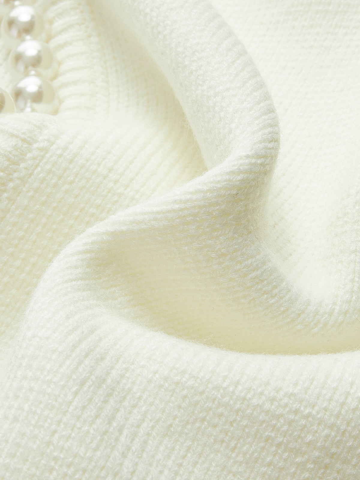 Pearl Trim  Knit Cardigan